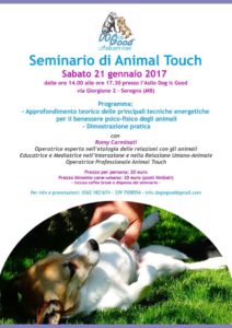 locandina seminario Animal Touch Romy Carminati